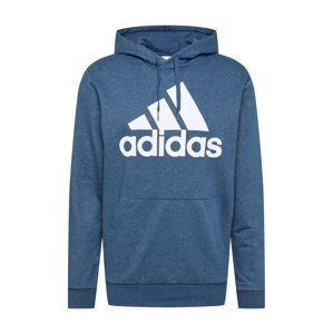 ADIDAS PERFORMANCE Športová mikina  modrá melírovaná / biela