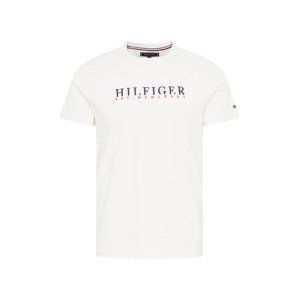 TOMMY HILFIGER Tričko  krémová / námornícka modrá / červená