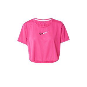 NIKE Funkčné tričko  ružová / strieborná