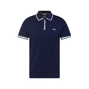 JACK & JONES Tričko 'AIR'  tmavomodrá / biela