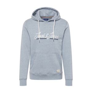 JACK & JONES Mikina 'TONS'  modrá melírovaná / biela / námornícka modrá