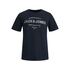 Jack & Jones Junior Tričko  námornícka modrá / svetlosivá