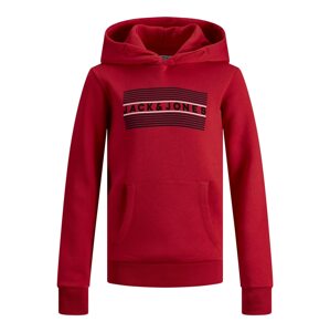 Jack & Jones Junior Mikina  grenadínová / čierna / biela