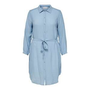 ONLY Carmakoma Košeľové šaty 'Talla'  modrá