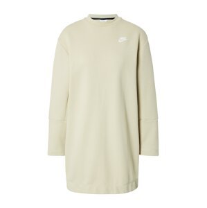 Nike Sportswear Šaty  svetlohnedá / biela