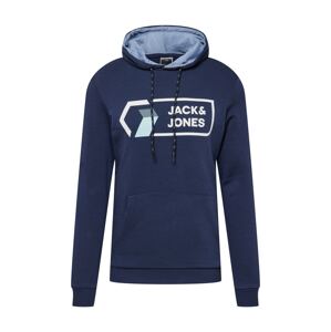 JACK & JONES Mikina  biela / námornícka modrá / svetlomodrá / azúrová