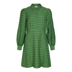 OBJECT Košeľové šaty 'KENDRA'  tmavozelená / zelená