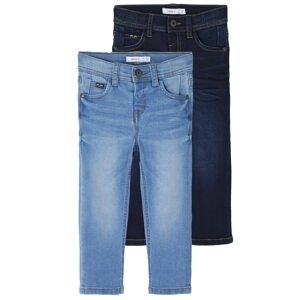 NAME IT Džínsy 'Ryan'  tmavomodrá / modrá denim