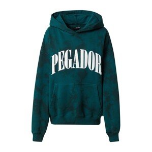 Pegador Sweatshirt 'MARINO'  biela / smaragdová / jedľová