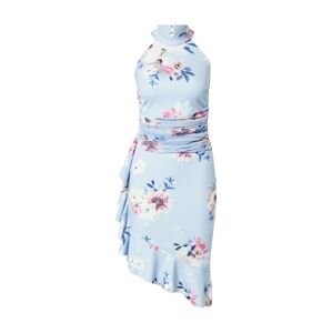 Sistaglam Šaty 'LEONA'  svetlomodrá / kráľovská modrá / svetloružová / biela / pitaya