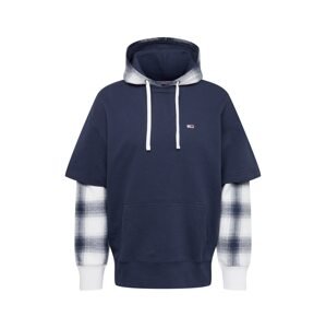 Tommy Jeans Mikina  tmavomodrá / sivá / biela / červená