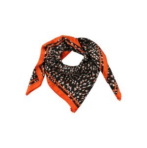 PATRIZIA PEPE Šatka 'FOULARD'  čierna / biela / oranžová