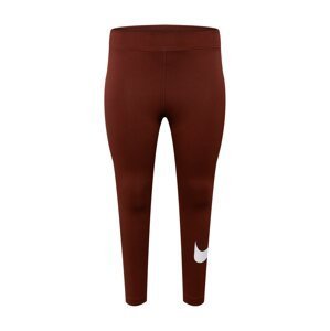Nike Sportswear Legíny 'Essential'  červená / biela