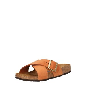 BIRKENSTOCK Šľapky 'Siena'  karamelová / zlatá