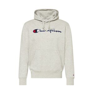 Champion Authentic Athletic Apparel Mikina  sivá melírovaná / biela / námornícka modrá / červená