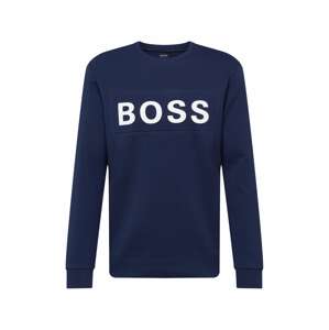 BOSS ATHLEISURE Mikina 'Salbo 1'  námornícka modrá / biela