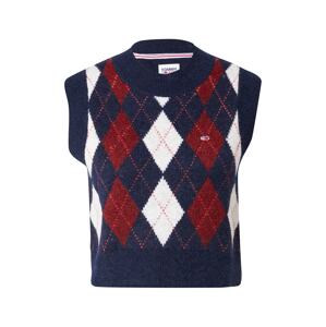 Tommy Jeans Vesta  tmavomodrá / červená / biela