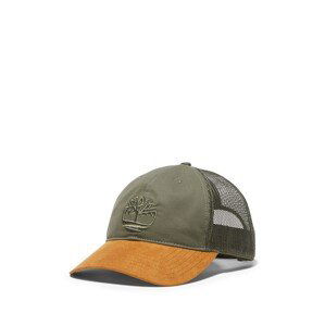 TIMBERLAND Čiapka 'Trucker w Faux Brim'  kaki / hnedá