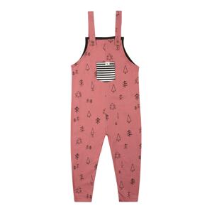 Turtledove London Overal 'Forest Dungarees'  hrdzavohnedá / čierna / biela