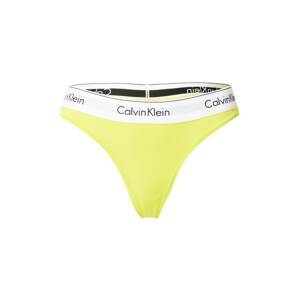 Calvin Klein Underwear Tangá  svetložltá / biela / svetlosivá / čierna