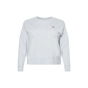 Levi's® Plus Mikina 'PL Standard Crew Swtshrt'  sivá / červená