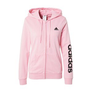 ADIDAS PERFORMANCE Športová mikina so zipsom  svetloružová / čierna