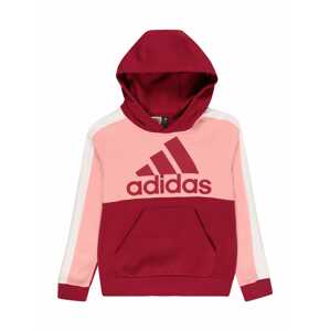 ADIDAS PERFORMANCE Športová mikina  burgundská / ružová / biela