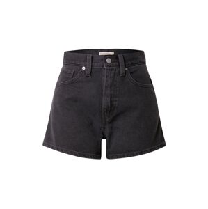 LEVI'S ® Džínsy 'High Waisted Mom Short'  čierny denim