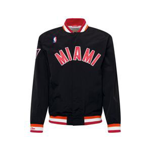 Mitchell & Ness Prechodná bunda  čierna / biela / červená