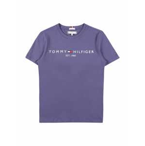 TOMMY HILFIGER Tričko  biela / ohnivo červená / fialová / námornícka modrá