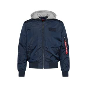 ALPHA INDUSTRIES Prechodná bunda  námornícka modrá / sivá