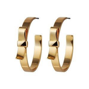 Kate Spade Náušnice 'BOW HOOPS'  zlatá