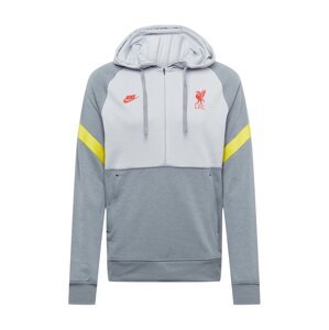 NIKE Športová mikina 'FC Liverpool'  limetková / svetlosivá / tmavosivá / svetločervená