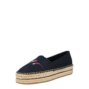 TOMMY HILFIGER Espadrilky  tmavomodrá / béžová / červená