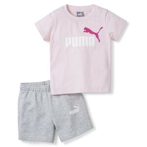 PUMA Set  sivá melírovaná / cyklaménová / pastelovo ružová / biela