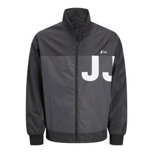 JACK & JONES Prechodná bunda 'Conrad'  tmavosivá / čierna / biela