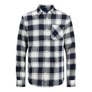 JACK & JONES Košeľa 'Miller'  biela / čierna