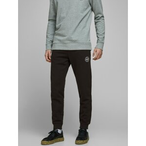 JACK & JONES Nohavice 'Gordon'  čierna / námornícka modrá / biela