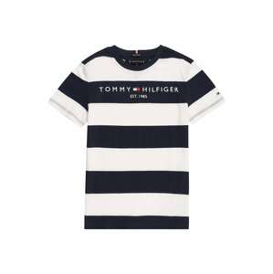 TOMMY HILFIGER Tričko 'Essential'  biela / modrá / červená