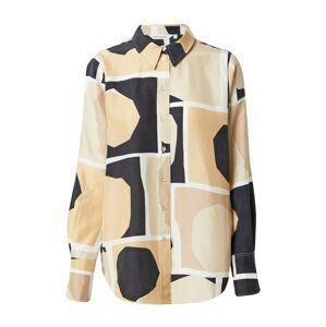 Marimekko Bluse 'Toiveikas Uusi Pampula'  biela / béžová / čierna