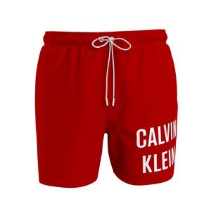 Calvin Klein Swimwear Plavecké šortky  červená / biela