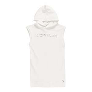 Calvin Klein Jeans Šaty  biela / strieborná / čierna