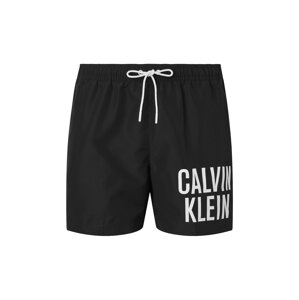 Calvin Klein Swimwear Plavecké šortky  čierna / biela