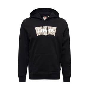 LEVI'S ® Mikina 'LSE T3 Graphic Hoodie'  svetlohnedá / čierna / biela