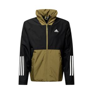 ADIDAS PERFORMANCE Outdoorová bunda  čierna / biela / olivová