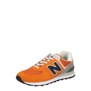 new balance Nízke tenisky '574'  tmavooranžová / sivá / prírodná biela / námornícka modrá