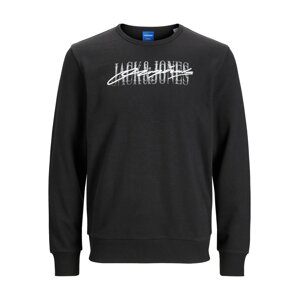 JACK & JONES Sweatshirt  čierna / biela