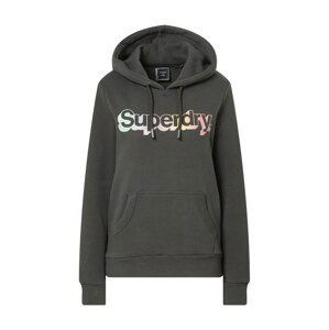 Superdry Mikina  svetlooranžová / čierna