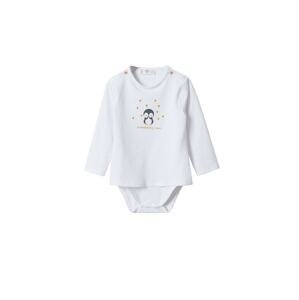 MANGO KIDS Body 'Pingu'  biela