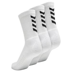 Hummel Športové ponožky  čierna / biela